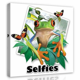 Frog- Selfies Canvas Schilderij PP12840O2