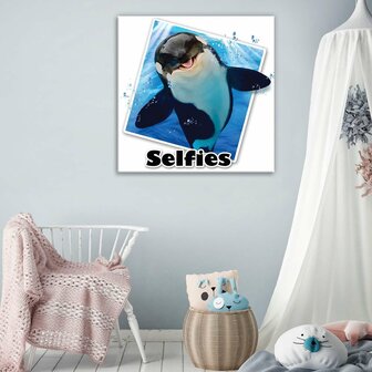 Orca- Selfies Canvas Schilderij PP12841O2