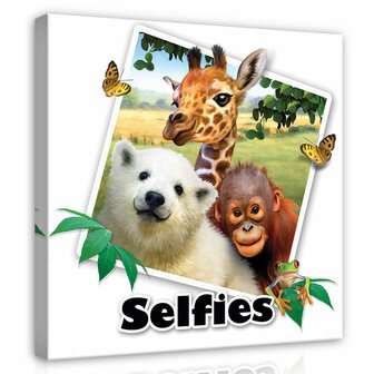 Zoo- Selfies Canvas Schilderij PP12822O2