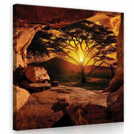 Canyon - Sunset Canvas Schilderij PP10260O2