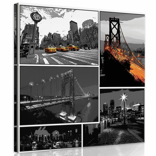 Comics Cities Canvas Schilderij PP10675O2