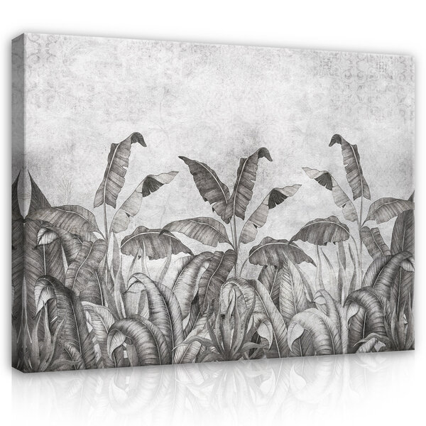 Imitation nature concrete leaves Canvas Schilderij PP14532O20