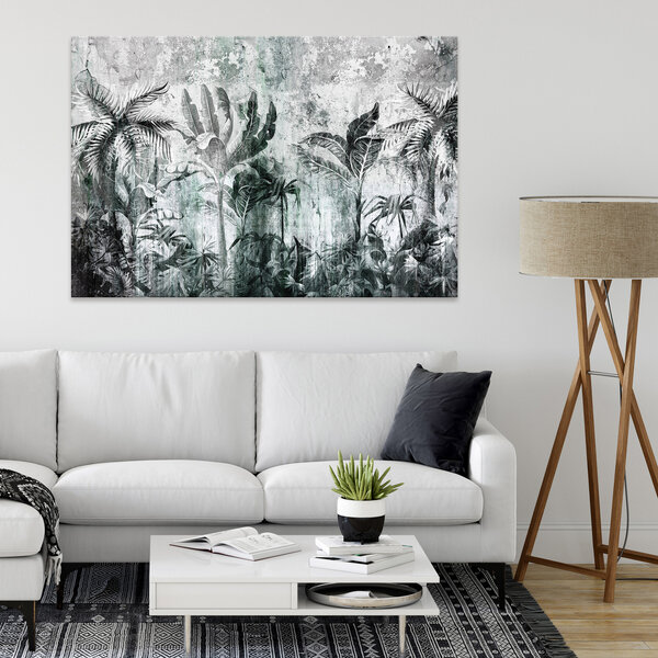 Structure jungle concrete wall Canvas Schilderij PP14518O20