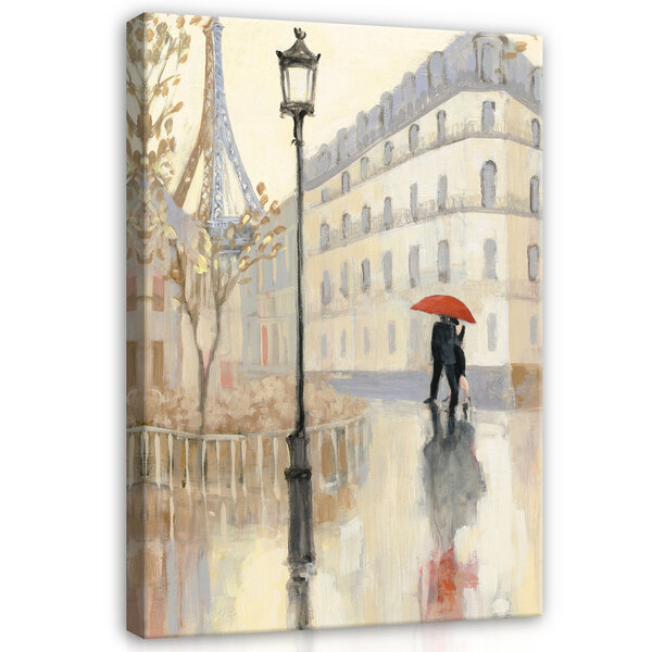 Cities Paris Characters Couples Canvas Schilderij PP14351O20