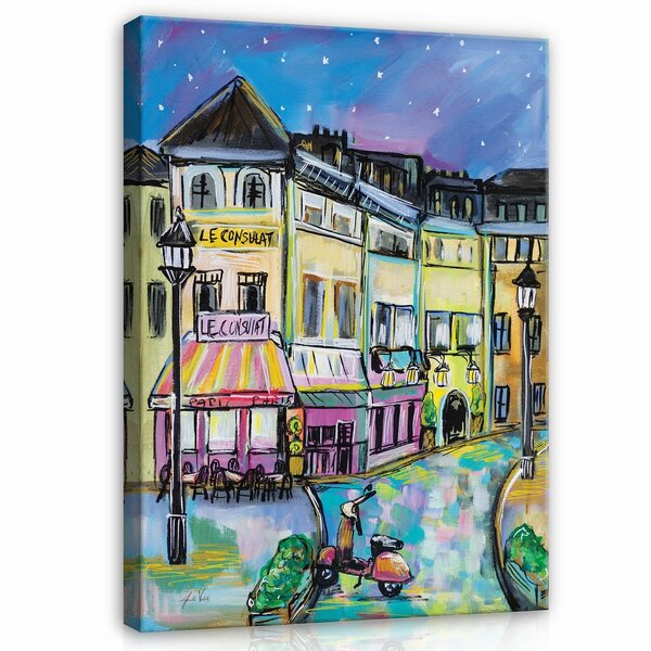 City Paris Painting Sky Canvas Schilderij PP14354O1