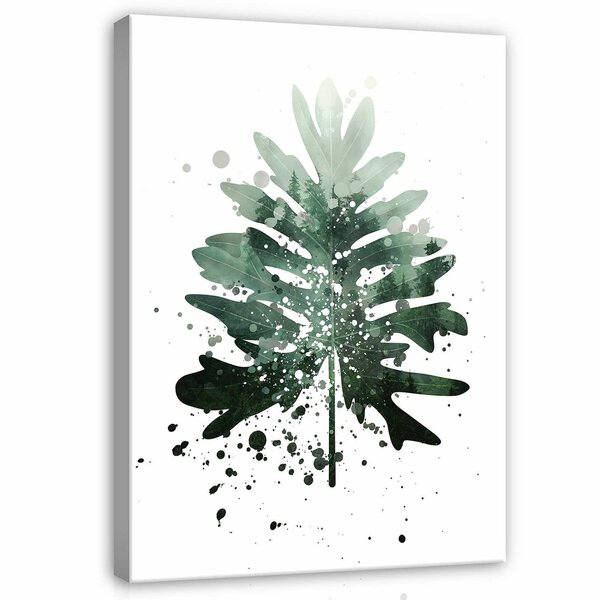 Leaf forest fog Canvas Schilderij PP13753O1