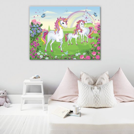 Unicorns Canvas Schilderij PP13239O1