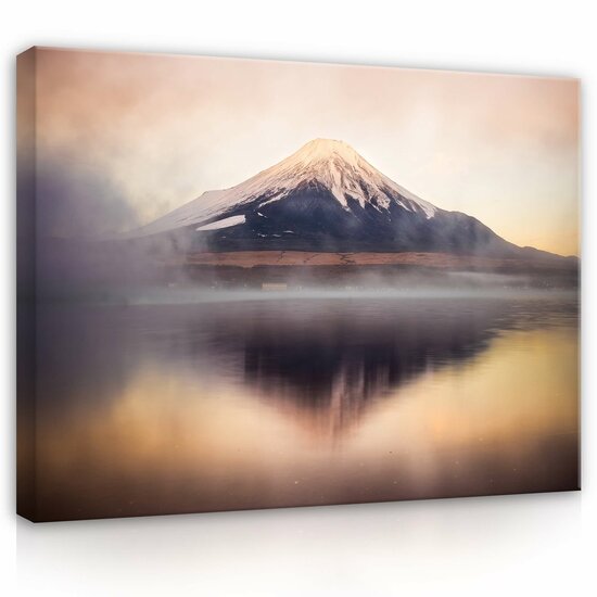 Landscape lake Fuji mountain Canvas Schilderij PP14626O1