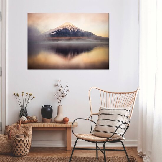 Landscape lake Fuji mountain Canvas Schilderij PP14626O1