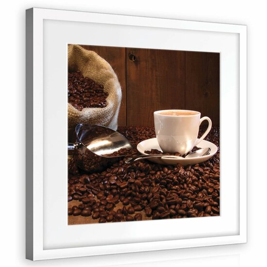 Coffee Beans Canvas Schilderij PP10916O2