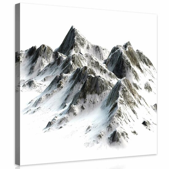 Mountains Covered with Snow Canvas Schilderij PP10631O2