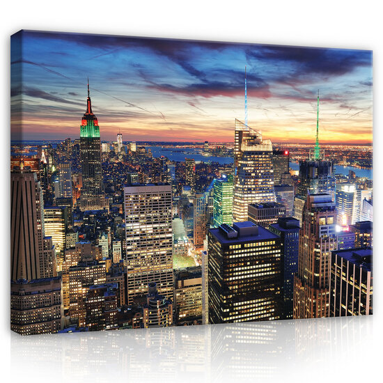 City skyline New York Canvas Schilderij PP14498O20