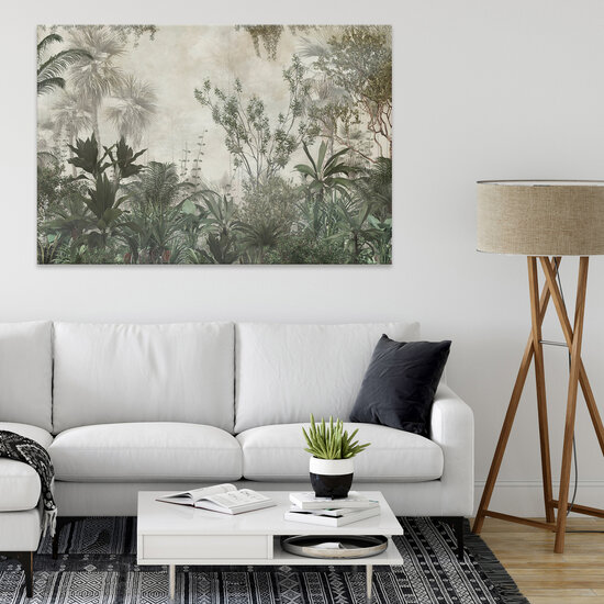 Nature forest jungle green Canvas Schilderij PP14526O20