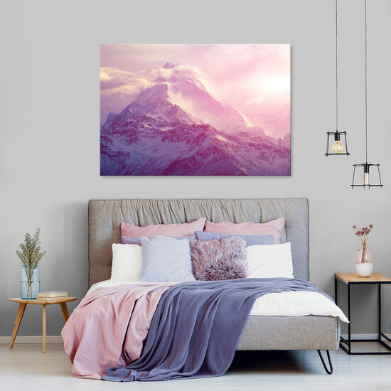 Nature landscape mountains snow Canvas Schilderij PP14579O20