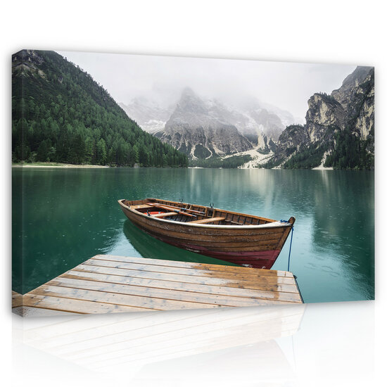 Landscape mountain lake hygge Canvas Schilderij PP14585O20