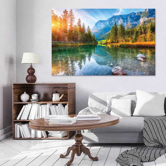 Landscape nature mountain lake Canvas Schilderij PP14630O20