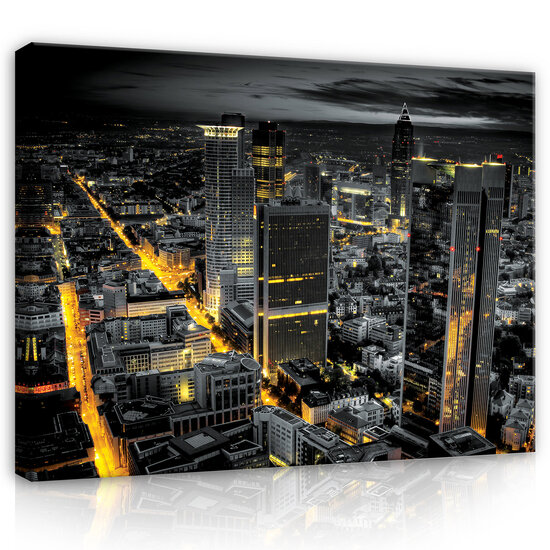 City at night Canvas Schilderij PP21420O20