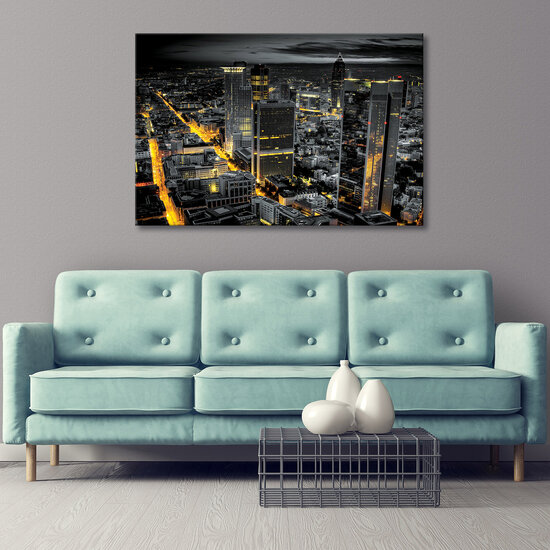 City at night Canvas Schilderij PP21420O20