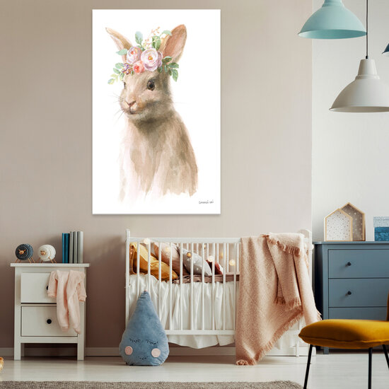 For Children Animals Rabbit Flowers Canvas Schilderij PP14398O20