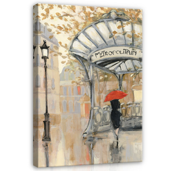 Cities Paris Characters Female Canvas Schilderij PP14349O20