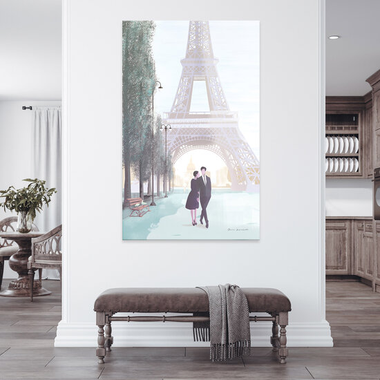 Cities Paris Characters Couples Canvas Schilderij PP14352O20