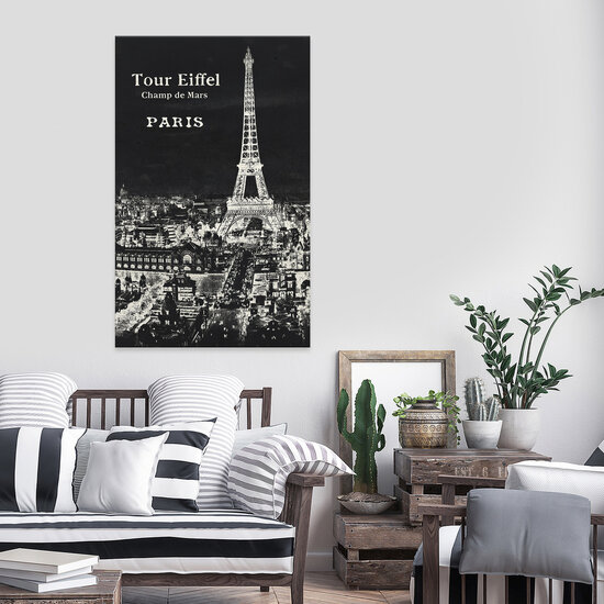 City Paris Drawing Art Canvas Schilderij PP14360O20