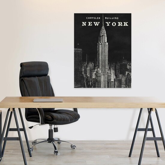 City New York Image Drawing Canvas Schilderij PP14361O1