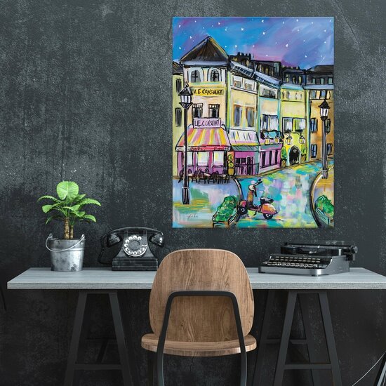 City Paris Painting Sky Canvas Schilderij PP14354O1