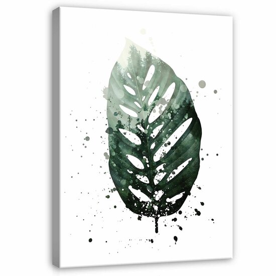 Leaf forest fog Canvas Schilderij PP13754O1