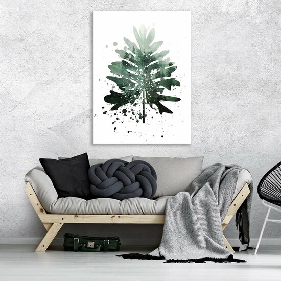 Leaf forest fog Canvas Schilderij PP13753O1