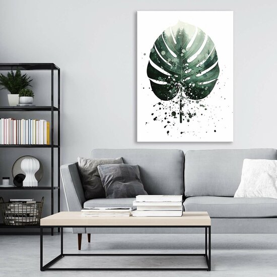 Leaf forest fog Canvas Schilderij PP13752O1