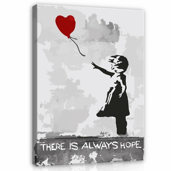 Little Girl with Balloon Banksy Canvas Schilderij PP2039O1